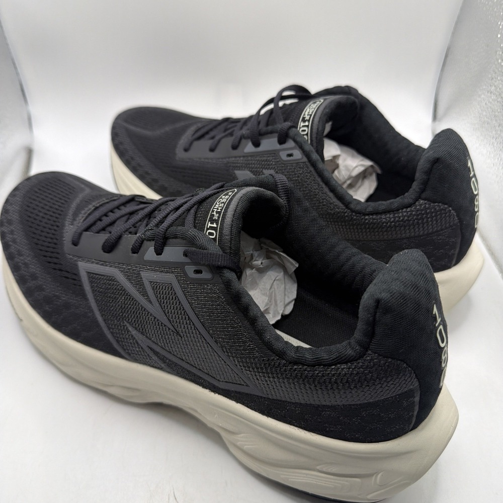Fresh Foam X 1080 Running Shoes Men's Size 12 Black/White Lace Up M1080B14